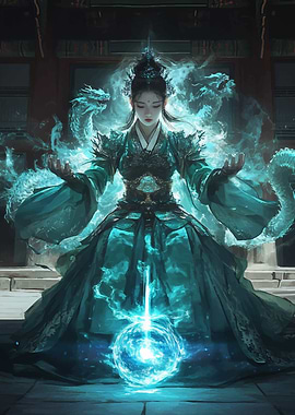 Chinese Wizard Girl Magic