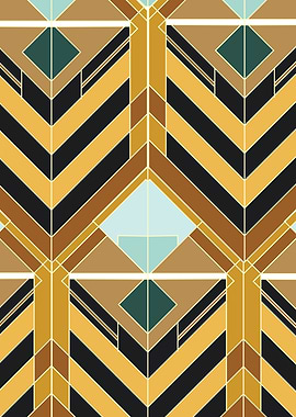 Geometric Art Deco Pattern