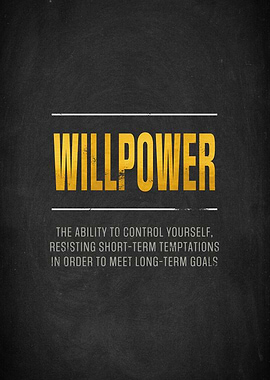 Willpower Quote Poster
