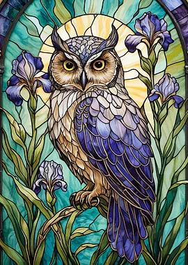 Stained Glass Owl