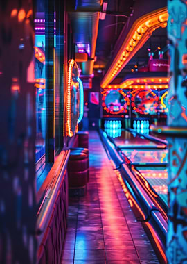Neon Bowling Alley