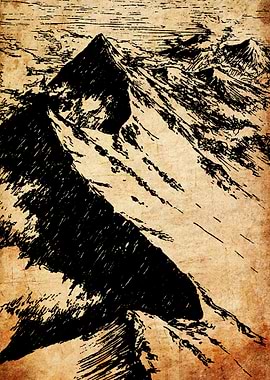 Mountain Peak Sketch