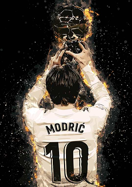 Modric Soccer Art