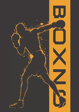 Boxing Silhouette Box Lover