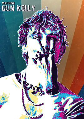 Machine Gun Kelly Pop Art