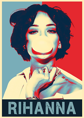 Rihanna Pop Art Poster