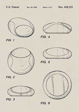 Patent Drawing 1999 The iMac Puck