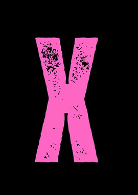 Pink Letter X