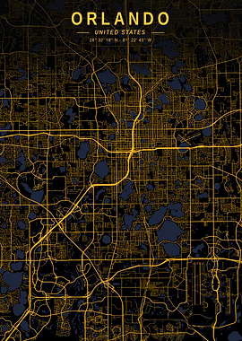 Orlando Golden City Map
