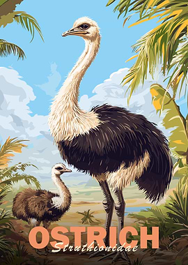 Ostrich Illustration