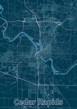 Cedar Rapids City Map