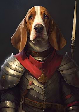 Basset Hound in Armor