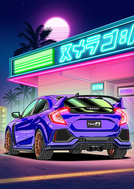 Honda Civic Type R FK8 Neon Night