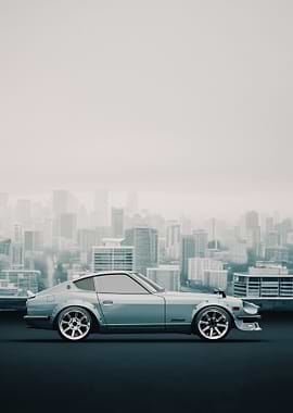 Datsun 240Z Cityscape - Side View