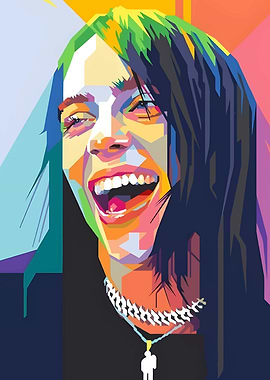 Billie Eilish Pop Art Port
