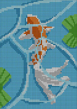 Koi Fish Pixel Art