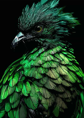 Emerald Green Bird