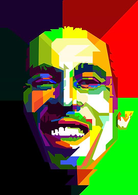 Bob Marley Reggae Music Pop Art