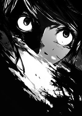 Anime Girl with Wide Eyes