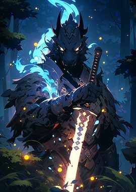 Dragon Warrior with Sword