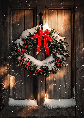 Snowy Christmas Wreath