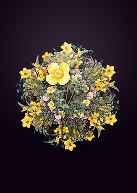 Welsh Poppy Wreath Flower Bouquet