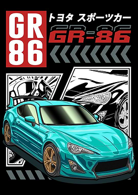 JDM GR86 Sports Car