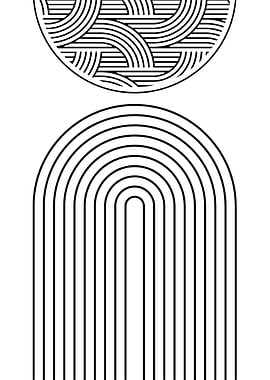 Abstract Geometric Art Print