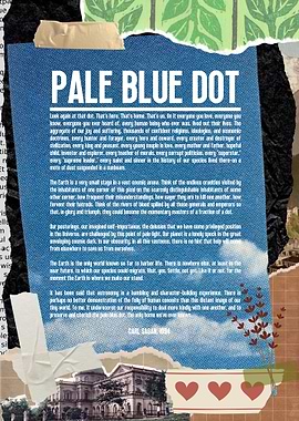 Pale Blue Dot: Earth from Space