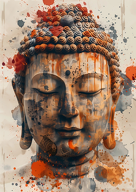 Buddha Watercolor Art