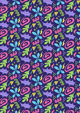 Abstract Doodle Pattern
