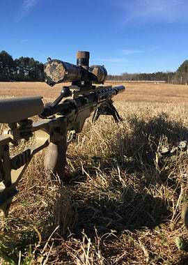 USMC Sniper Rifle on a Range