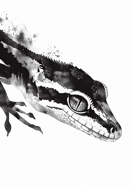 Gecko Watercolor