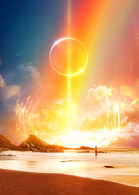 Golden Ring in the Sky