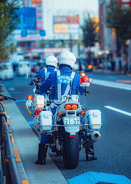 Japanese Police Motorcycle