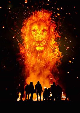 Fire Lion Spirit Guardian