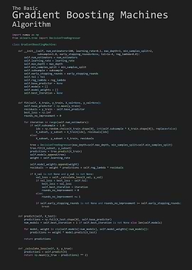 The Basic Gradient Boosting Algorithm
