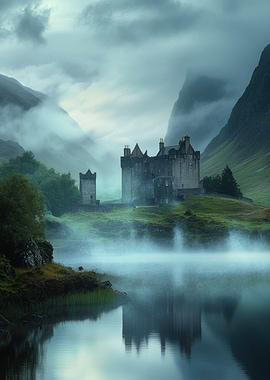 Misty Scottish Castle