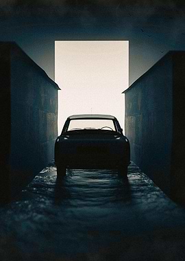 Car in a Dark Alley