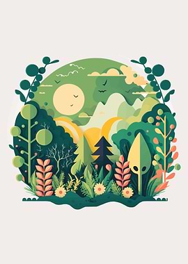 Green Forest Landscape