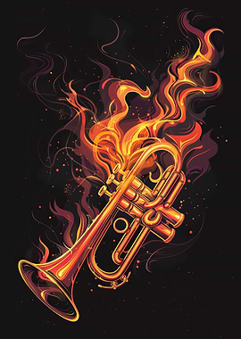 Trumpet in Flames