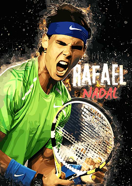 Rafael Nadal Tennis Art
