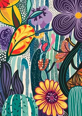 Abstract Floral Pattern