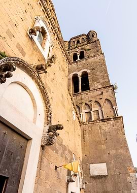 Ancient Stone Church Facade Caserta Vecchia