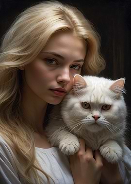 Portrait of a Girl and her Cat