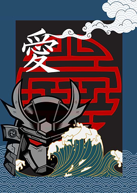 Samurai Warrior Art Print