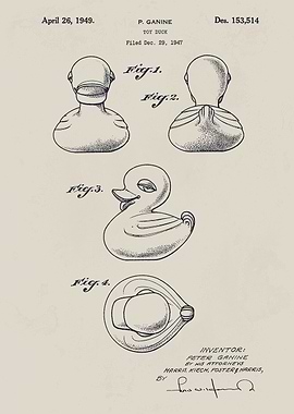 Rubber Duck Patent Drawing