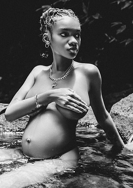 Pregnant Woman in Water