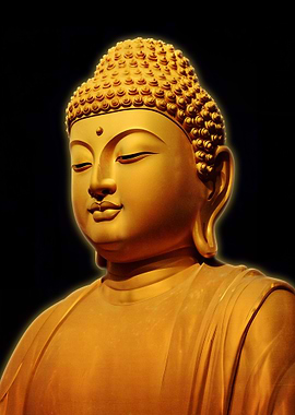Golden Buddha Portrait