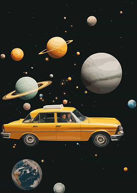 Yellow Taxi in Space